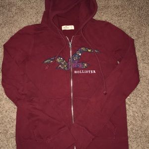 Hollister zip up hoodie